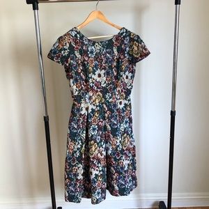 K Brower Knee Length Fit and Flair Dress